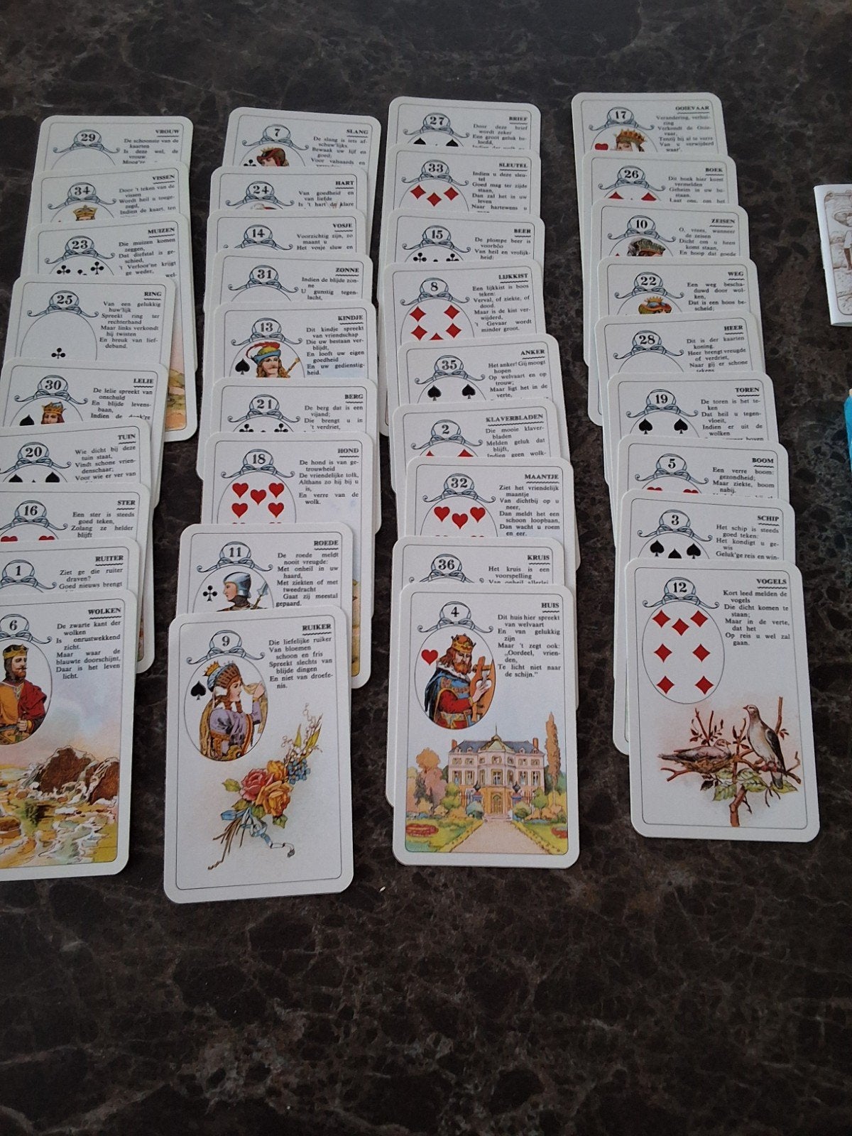 tarot kaarten  zoals nieuw, Ophalen