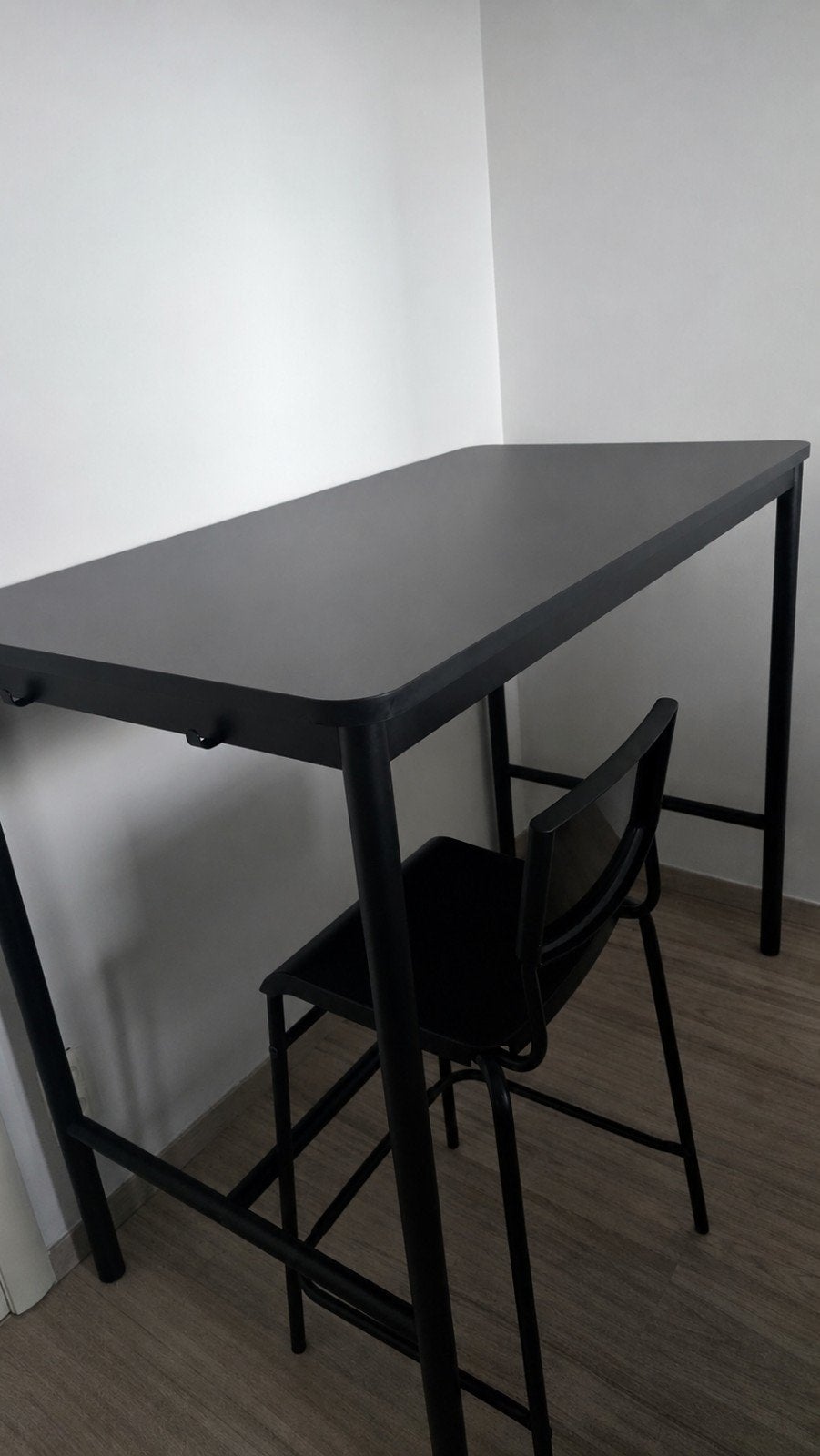 Hoge tafel + stoel (bureau of voor keuken), Enlèvement