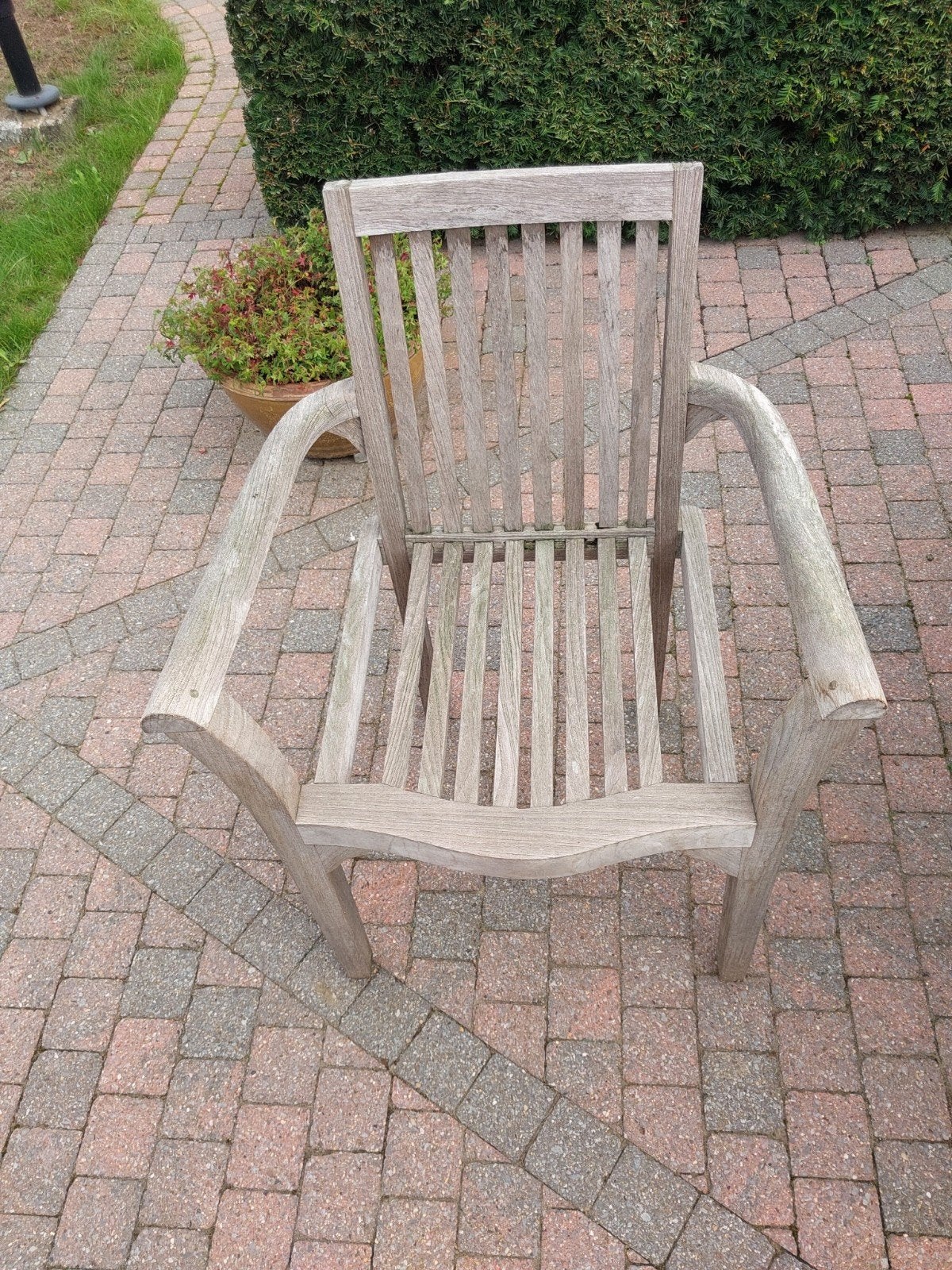 teak stapelbare tuinstoelen, Tuin en Terras, Ophalen, Zo goed als nieuw, Stapelbaar