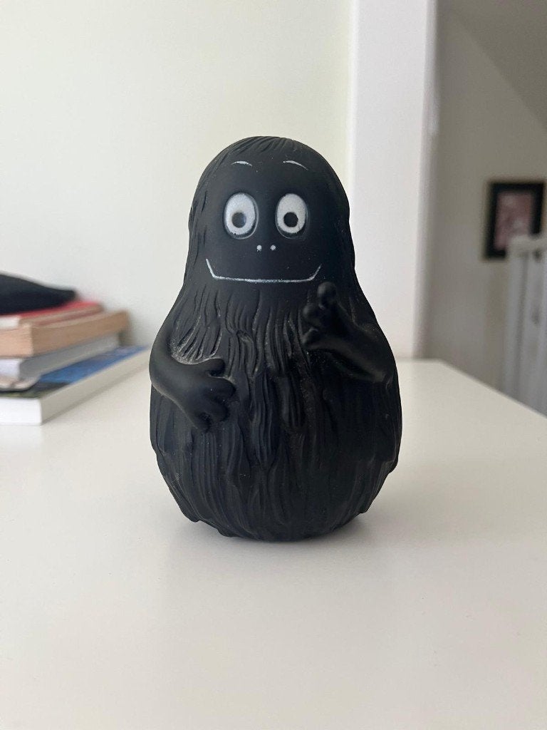 Figurine Barbapapa noir vintage — collector, Verzamelen, Ophalen of Verzenden
