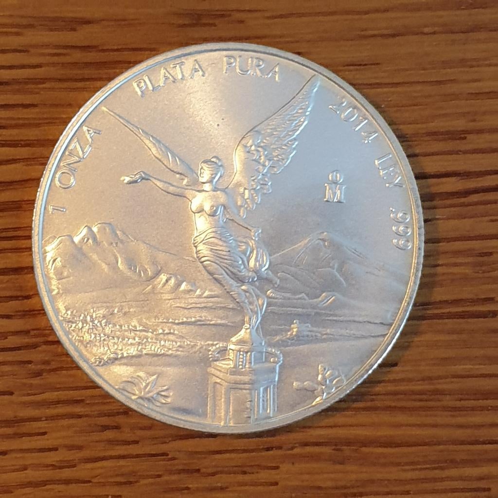 1 oz 999/1000 zilveren mexicaanse libertad 2014, Verzenden, Zilver