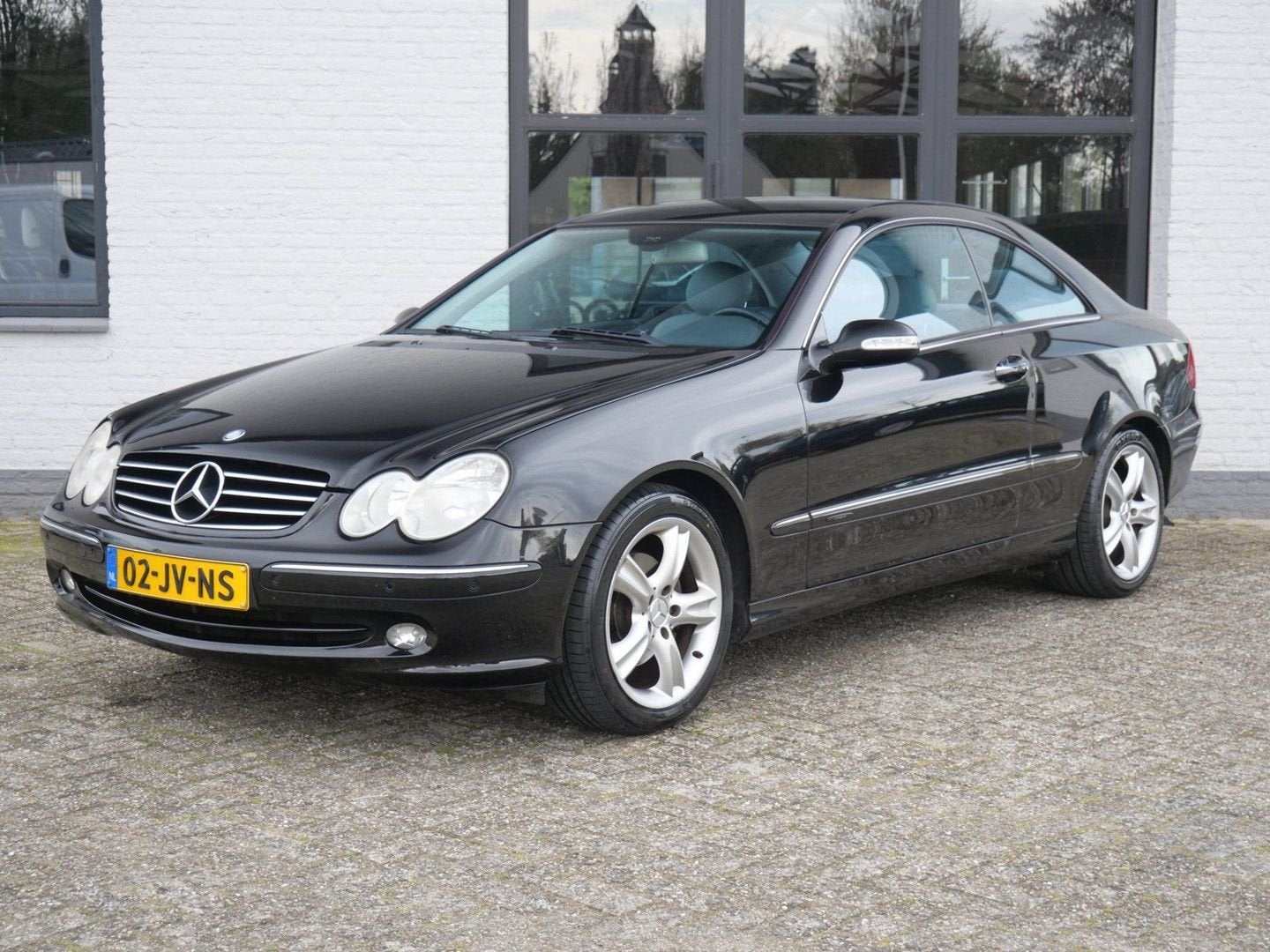 Mercedes-Benz CLK 200 Coupé K. Avantgarde Leder Cruise Trekh, Zwart, Bedrijf, Grijs, CLK