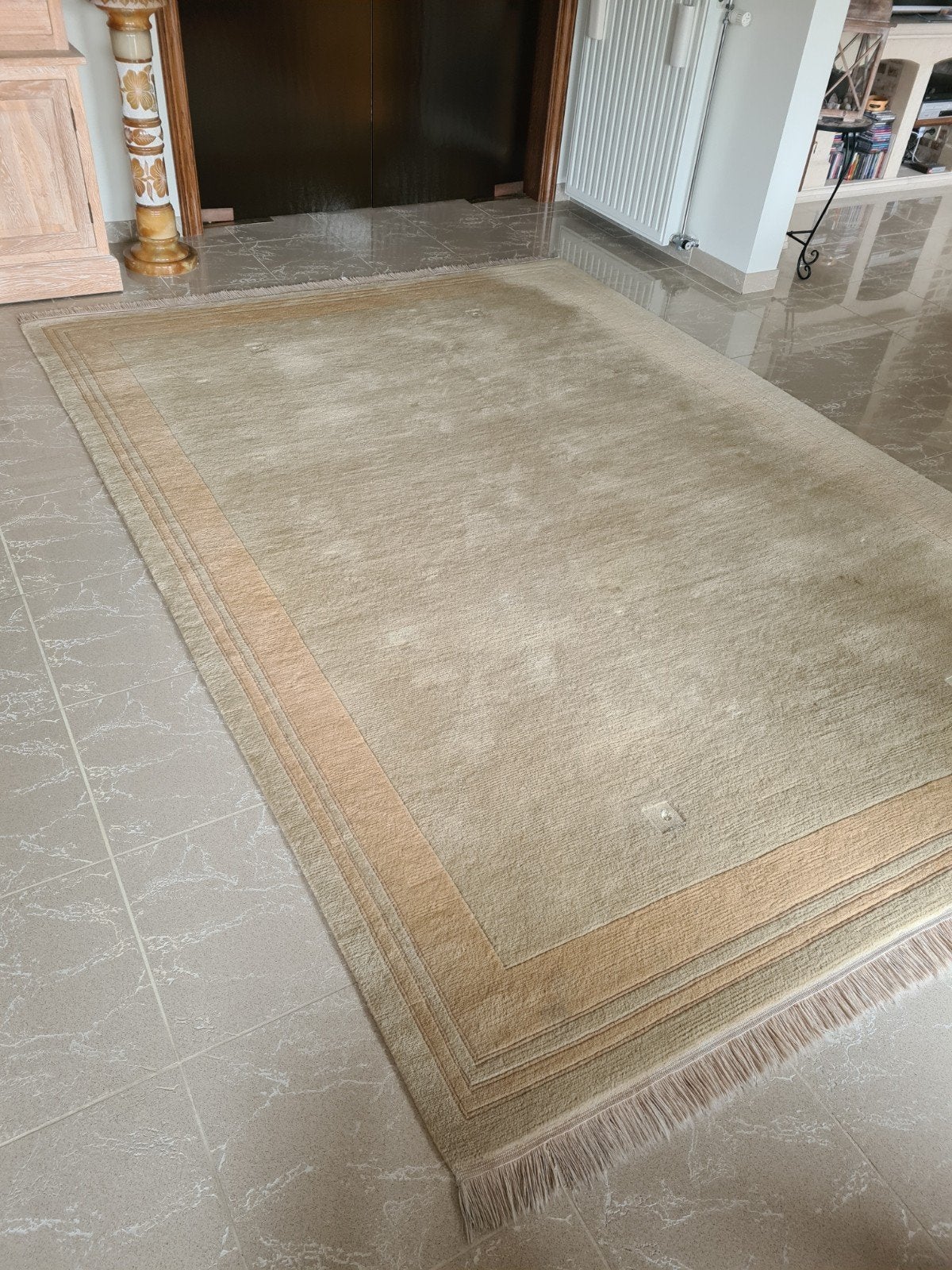 2 Tapijten Nepal, Ophalen, Gebruikt, Beige, 5 tot 10 m²