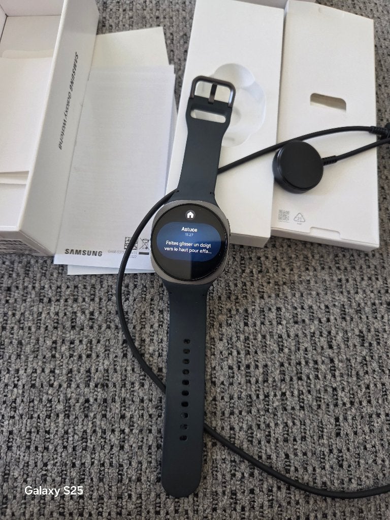 ​Montre connectée Samsung Galaxy Watch8 noir, Enlèvement ou Envoi, Comme neuf, Samsung galaxy watch 8, Noir
