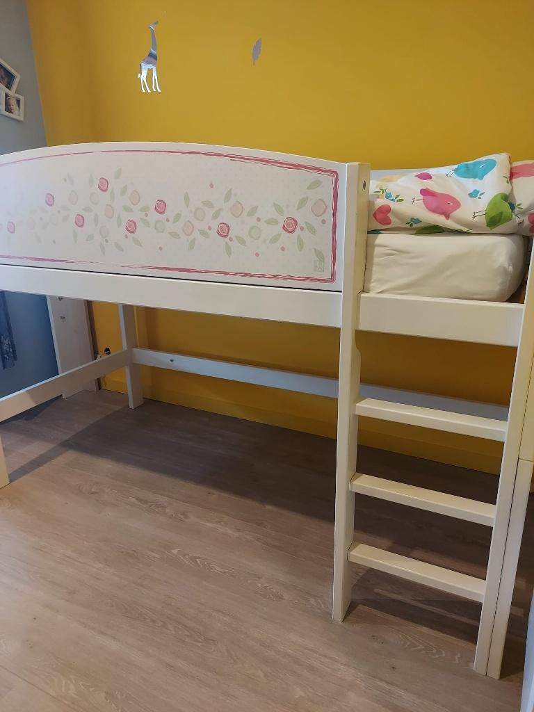 Verstelbare halfhoogslaper 'lifetime', Kinderen en Baby's, Kinderkamer | Stapelbedden en Hoogslapers, Gebruikt, Halfhoogslaper