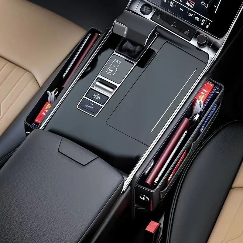 Set van 2 Auto-Stoel Organizers–Tussenzetel Opbergtas Zwart, Ophalen, Nieuw
