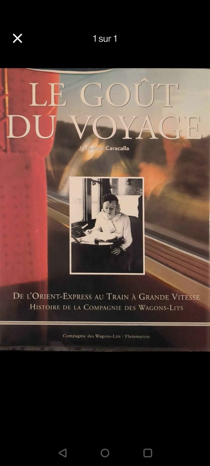 Wagons-lits. Livre "Le goût du voyage" (l'histoire des Wagon, Enlèvement