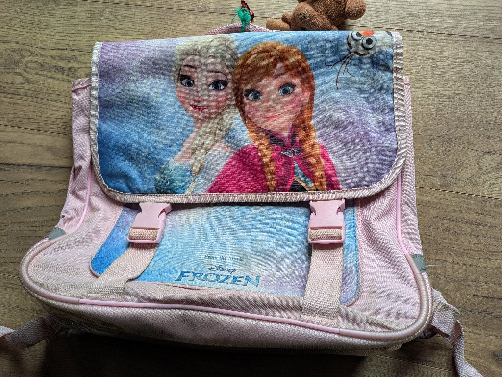 Boekentas Frozen, Handtassen en Accessoires, Ophalen, Aktetas of Boekentas, Roze, 30 tot 40 cm