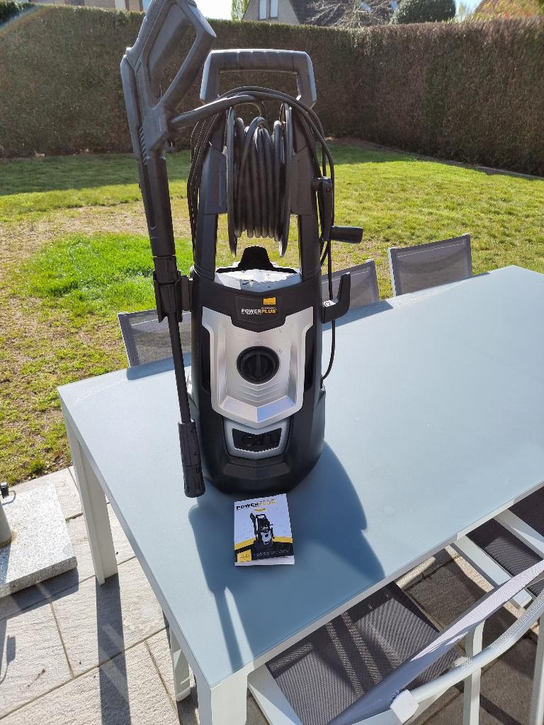powerplus hogedrukreiniger met zeepdespencer, Tuin en Terras, Ophalen, Zo goed als nieuw, Elektrisch, Powerplus garden