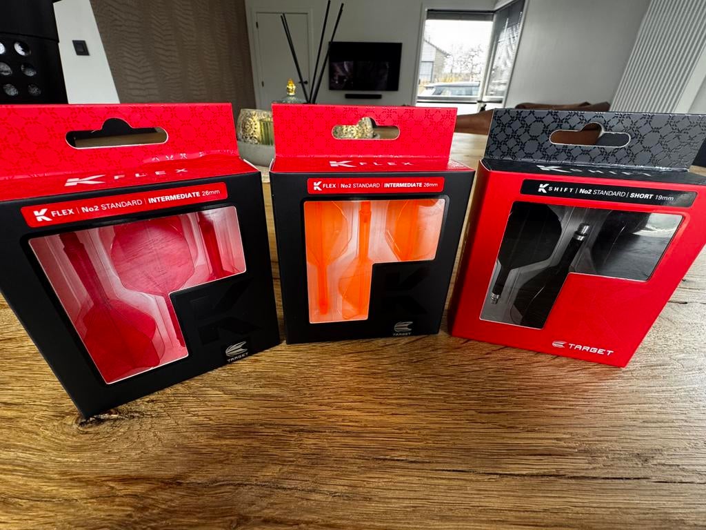 K-fex&K-shift flights No2 standaard, Sport en Fitness, Darts, Ophalen, Zo goed als nieuw, Flights