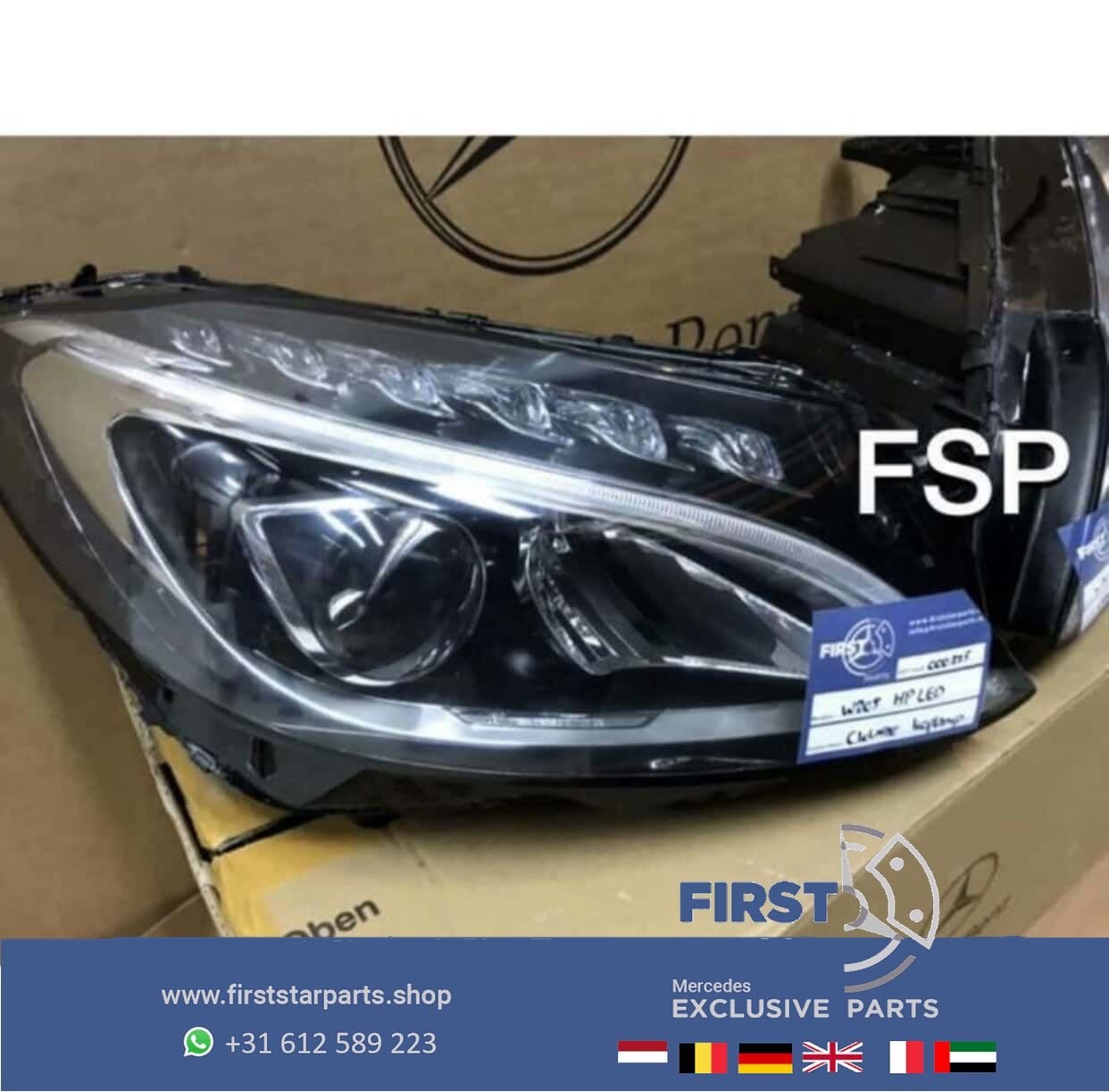 W205 RECHTER LED KOPLAMP Mercedes C Klasse High Performance, Utilisé, -, -, Enlèvement ou Envoi