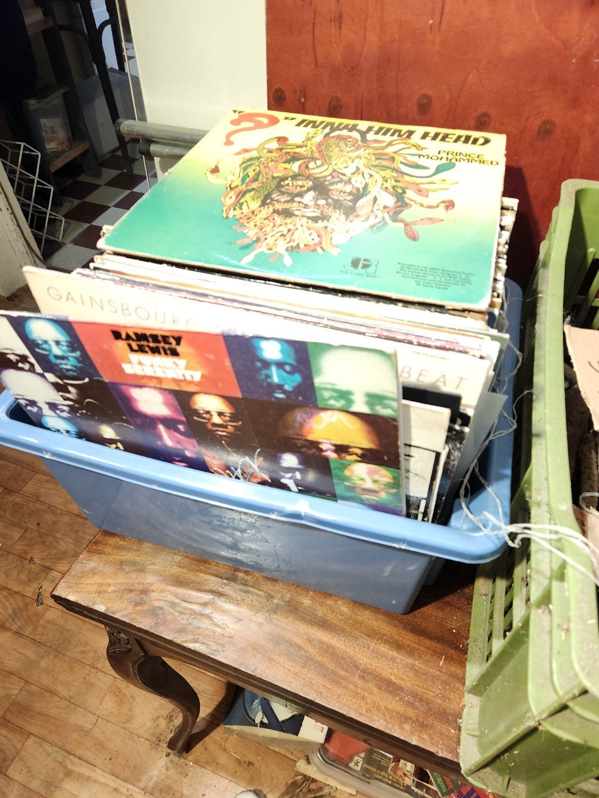 PAKKET VINYL LP K7 CD ROCK POP JAZZ, Ophalen, Gebruikt, Classic Rock, LP