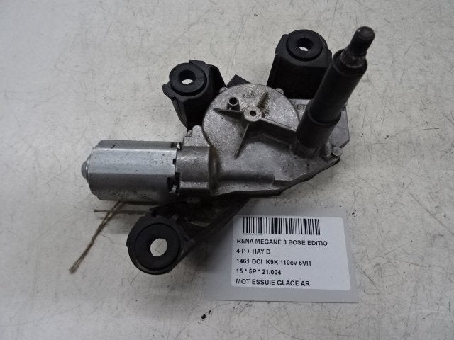 MOTEUR ESSUIE-GLACE ARRIÈRE Megane III Berline (BZ), Utilisé, Renault