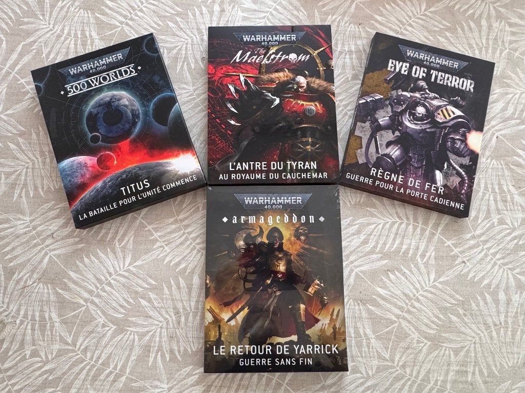 Warhammer 40,000 – 4 livres fin de 10ᵉ édition, Ophalen, Zo goed als nieuw, Warhammer, Boek of Catalogus