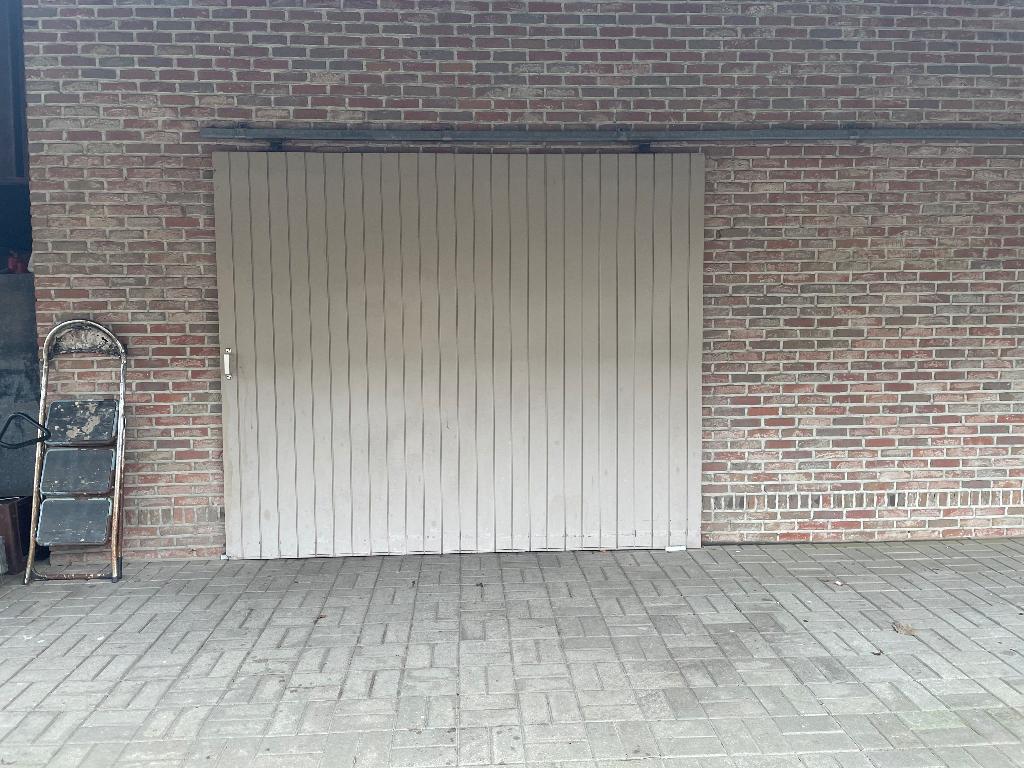 Houten poorten + raam, Doe-het-zelf en Bouw, Raamkozijnen en Schuifdeuren, Gebruikt, Schuifpui, Hout, Inclusief glas, Ophalen