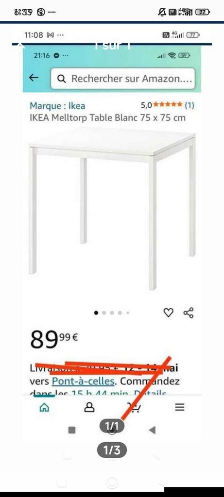 Hoge tafel, Huis en Inrichting, Verzenden