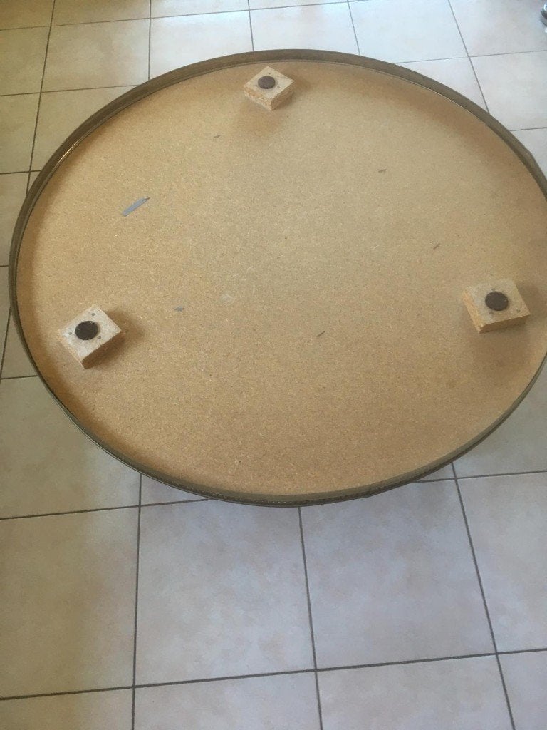 Dessous de table basse vintage, Enlèvement