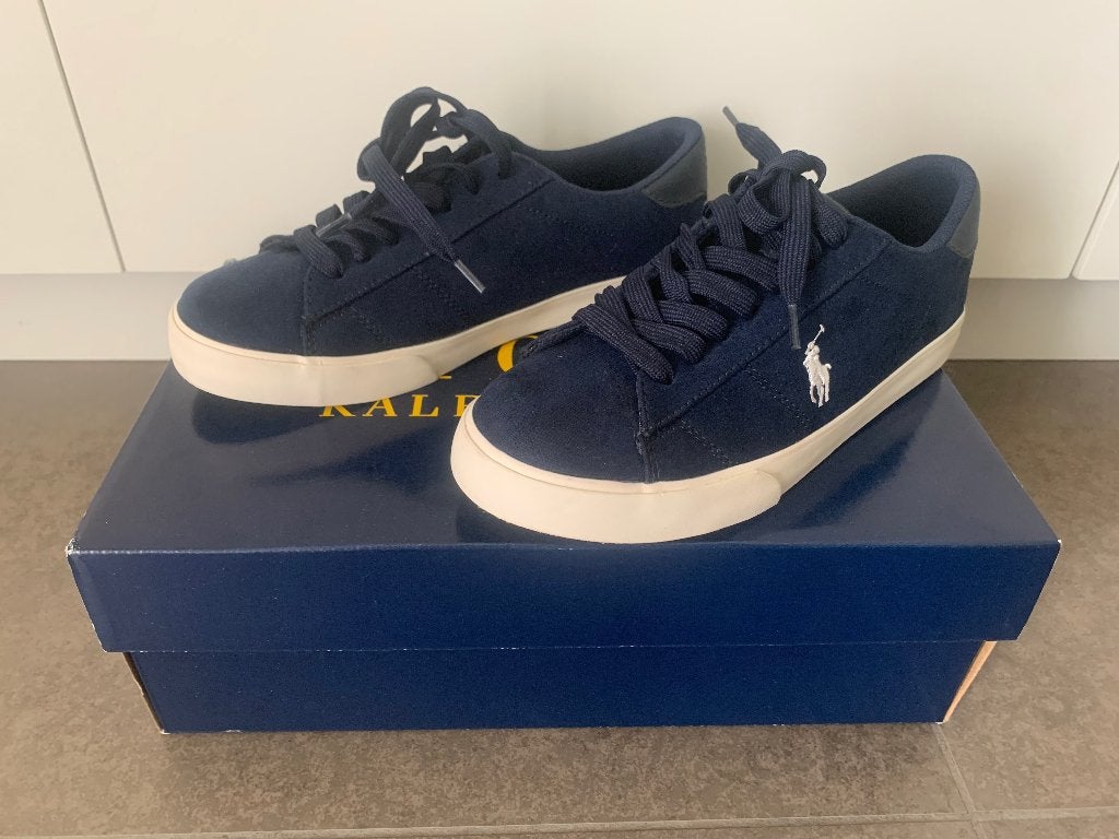 Suède sneakers Polo Ralph Lauren, maat 37 Navy blue, Kinderen en Baby's, Schoenen, Ophalen of Verzenden, Zo goed als nieuw, Polo Ralph Lauren