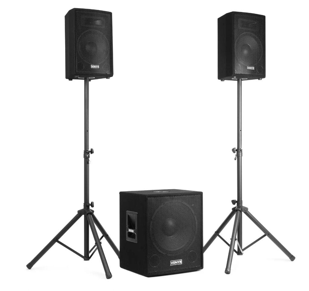 Vonyx Geluidsinstallatie - Complete set met Bluetooth, Audio, Tv en Foto, Luidsprekerboxen, Overige typen, Zo goed als nieuw, Bluetooth