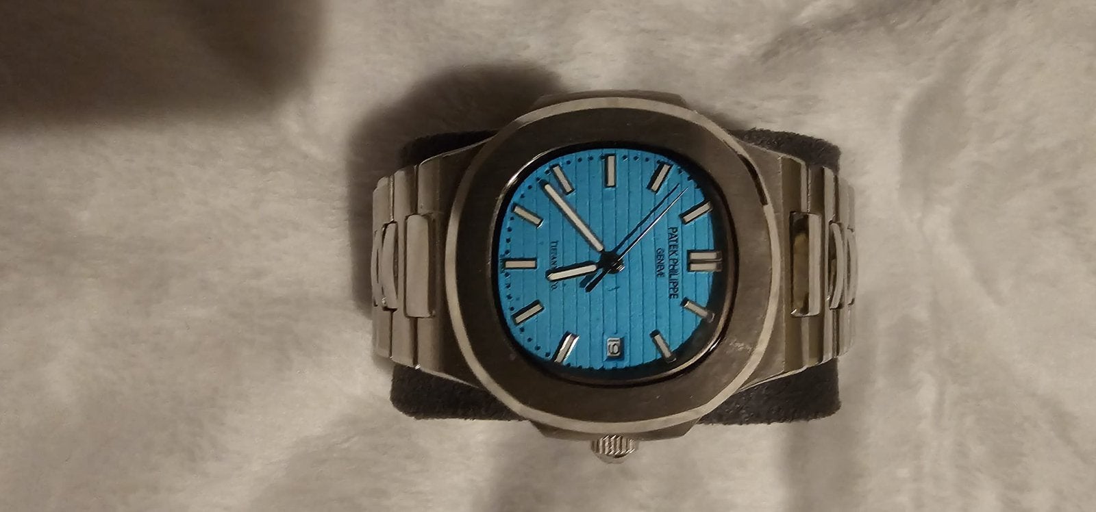 Patek Philippe nautilus tiffany blue dial, Ophalen, Zo goed als nieuw