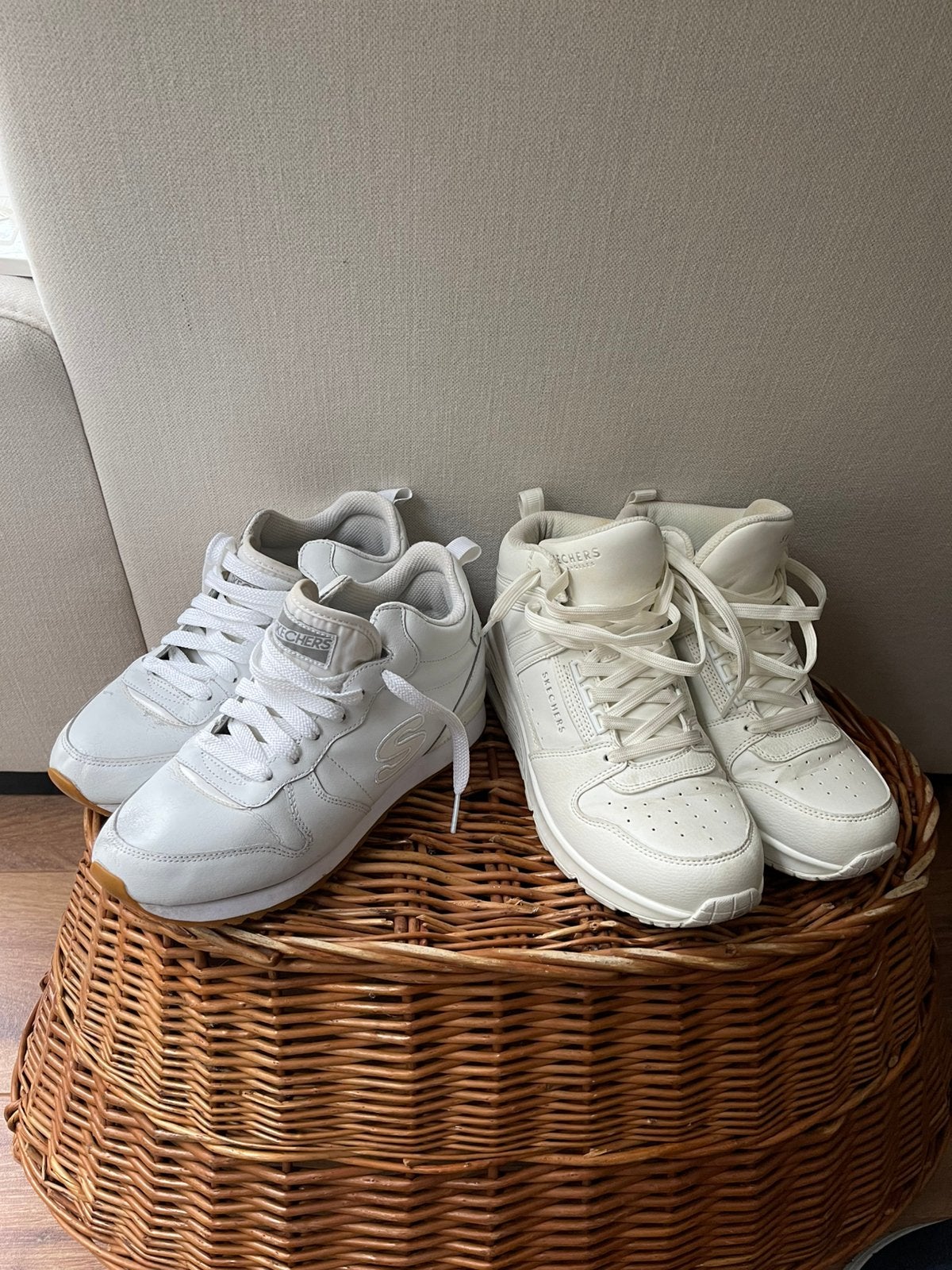 Sneakers Sketcher, Enlèvement ou Envoi, Sneakers et Baskets, Comme neuf, Blanc