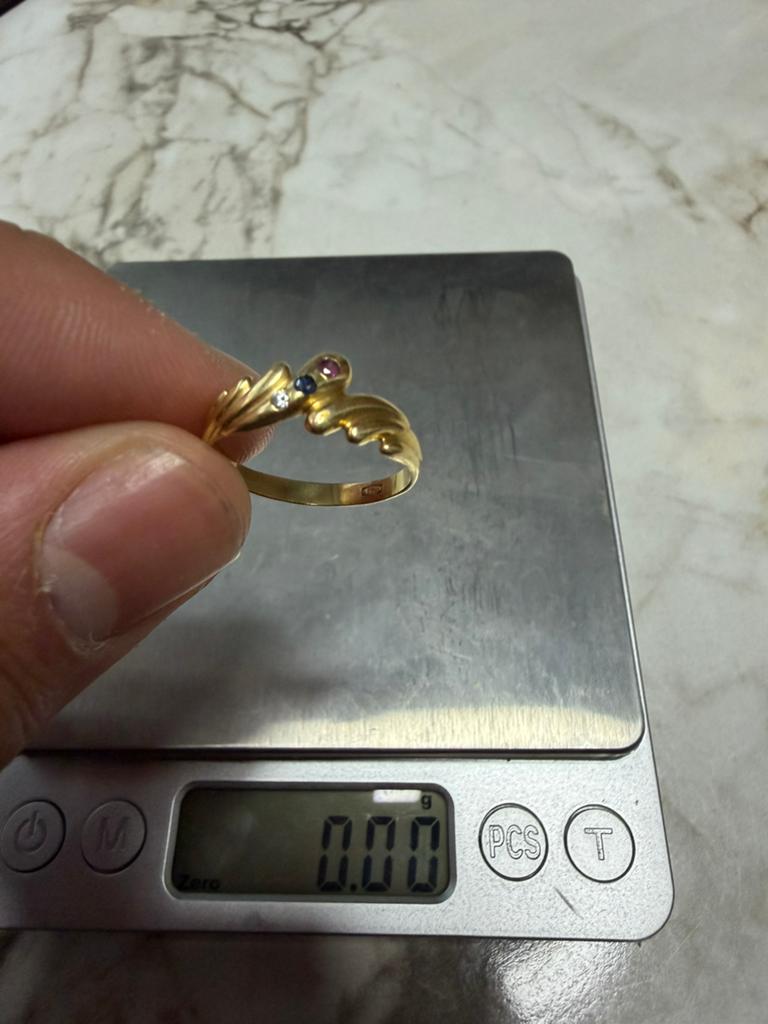 18karaat ring dames, Ophalen, Zo goed als nieuw, Goud, Dame