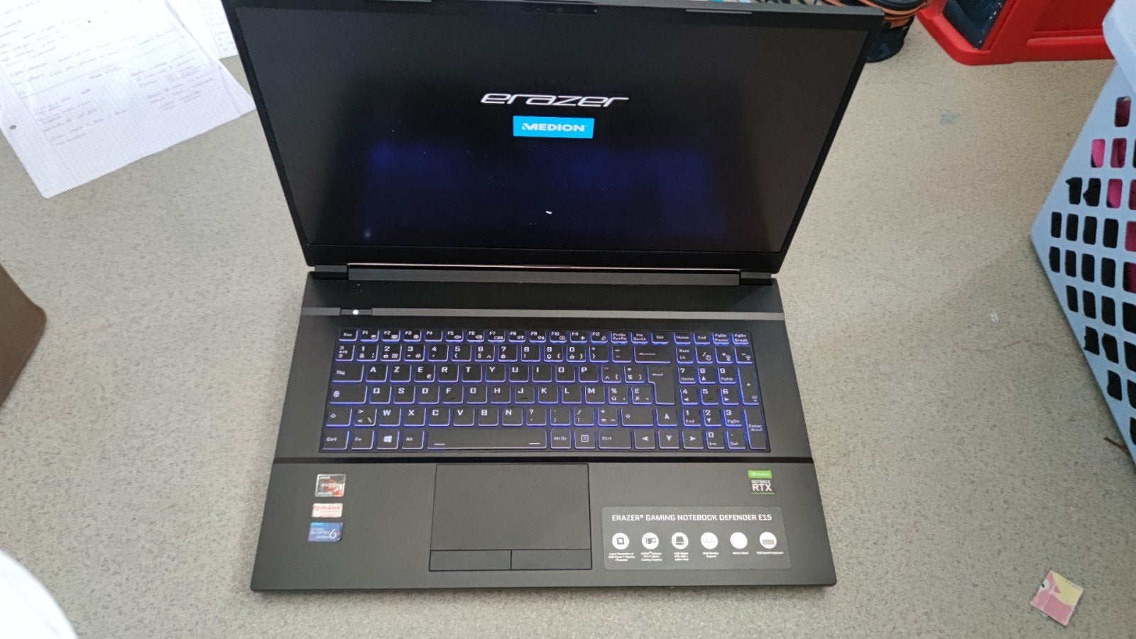 Pc gamer Medion erazer, Computers en Software, Laptop-opladers, Ophalen of Verzenden, Gebruikt, Medion