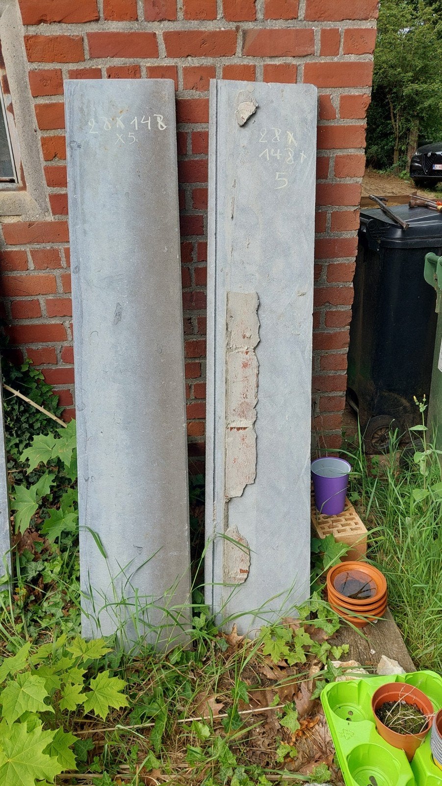 Vensterbladen in marmer en natuursteen, Ophalen