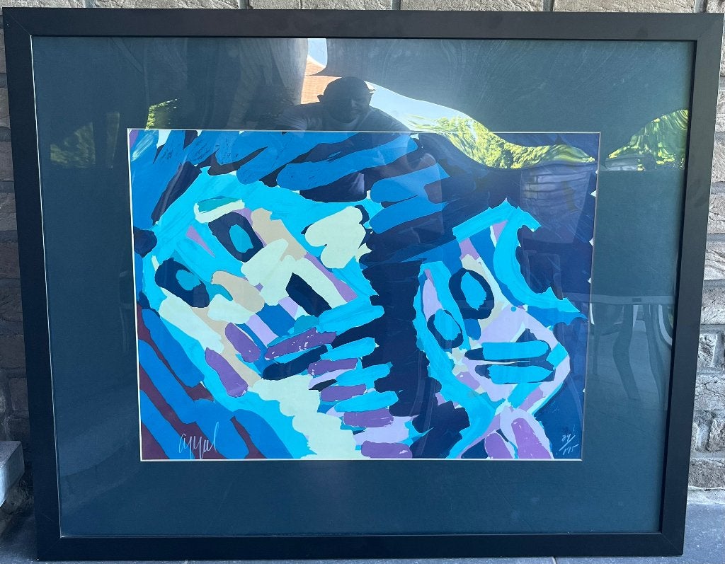 Karel Appel litho, Antiek en Kunst, Ophalen