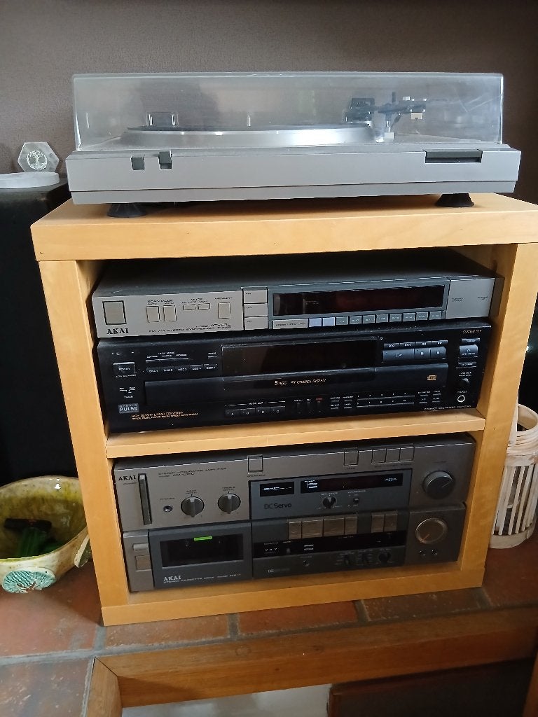 Chaine Hi-Fi Akai vintage (années 80), Haut-parleurs, Micro chaîne, Enlèvement, Utilisé