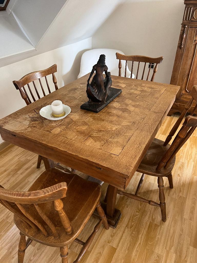 Antieken tafel, Ophalen