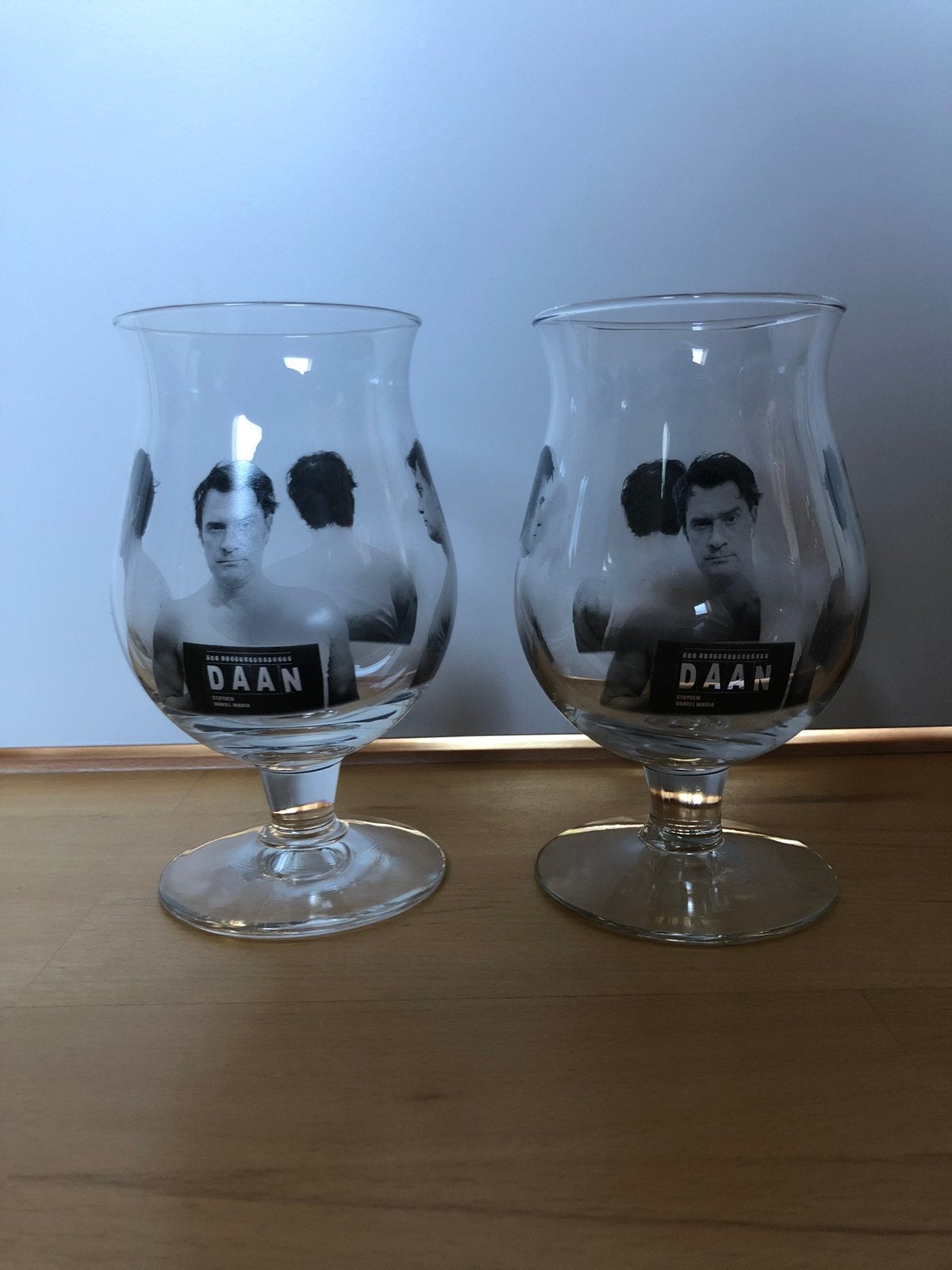 Duvel glas Daan 2 verschillende, Enlèvement ou Envoi, Neuf, Verre à bière
