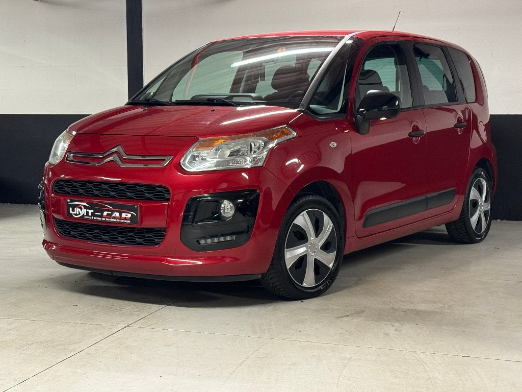 CITROEN C3 PICASSO 1.2i EXCLUSIVE FULL OPTIONS /GEKEURD/LEZ✅, Rouge, Achat, Ordinateur de bord, Euro 6