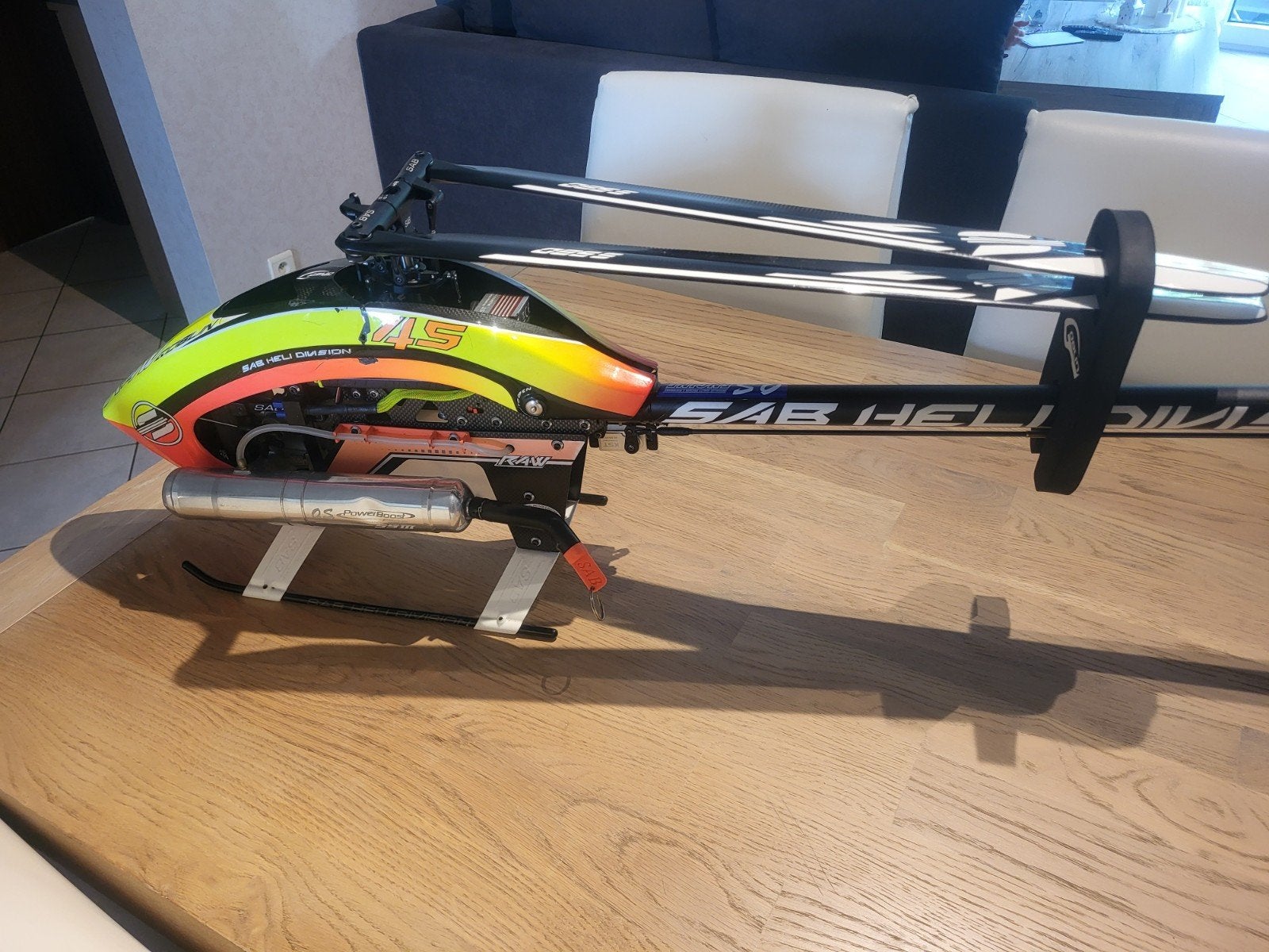 Goblin 580 nitro, Ophalen, Nitro
