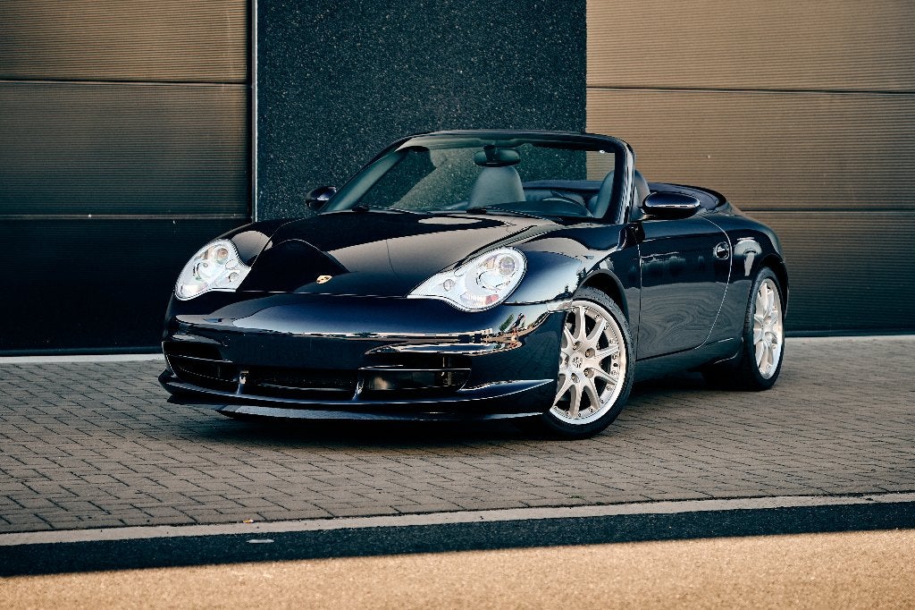 Porsche 996 Carrera cabrio tiptronic 320pk full option, Achterwielaandrijving, Cabriolet, Blauw, Leder