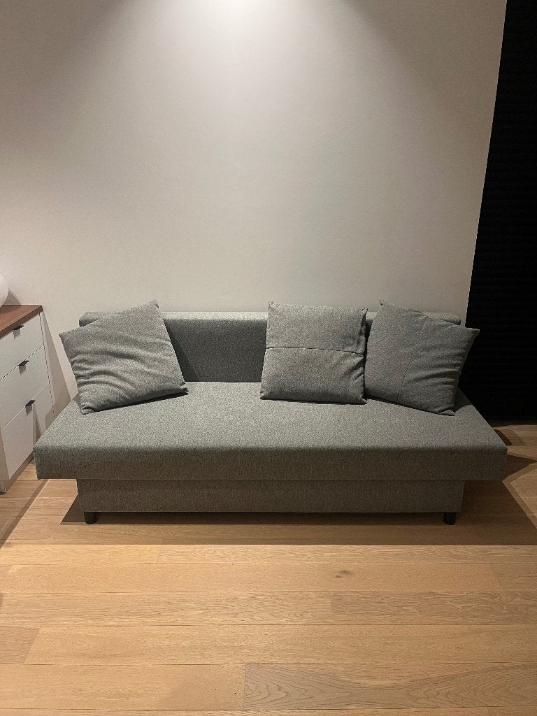 Slaapbank Ikea Älvdalen grijs, Maison & Meubles, Gris, Queen size, Enlèvement, 200 cm