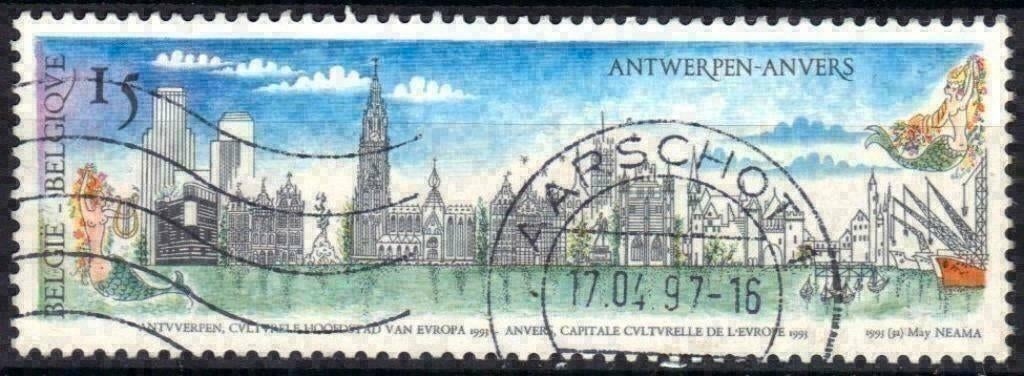 Belgie 1993 - Yvert/OBP 2495 - Europese hoofdstad (ST), Postzegels en Munten, Postzegels | Europa | België, Verzenden, Gestempeld