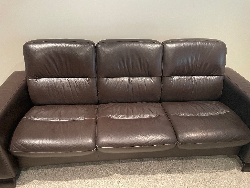 Lederen zetels stressless, Huis en Inrichting, Zetels | Zetels, Ophalen, Gebruikt, Overige maten, Leer