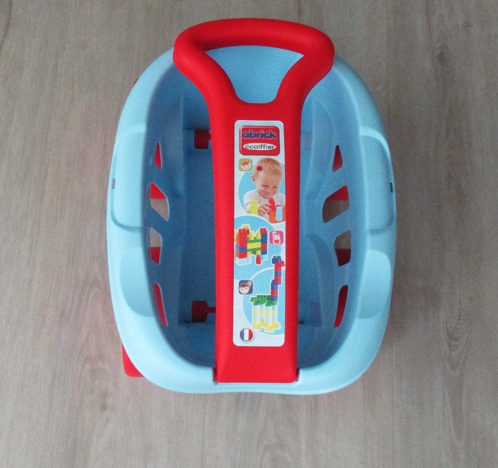 Trekwagentje + bouwblokken voor jonge kindjes - Abrick, Kinderen en Baby's, Ophalen, Gebruikt, Abrick