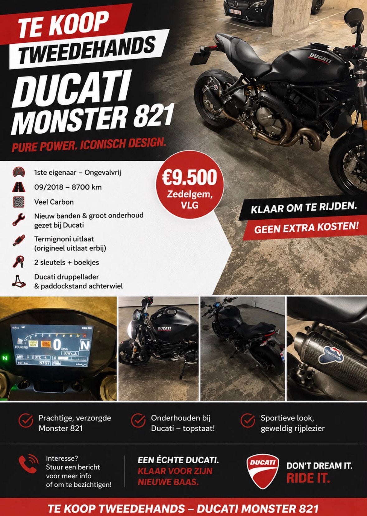 Ducati 821 monster, Motos, Motos | Ducati, Particulier, 821 cm³