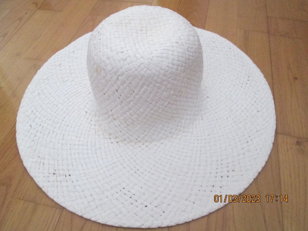 Chapeau blanc, Kleding | Dames, Hoeden en Petten, Ophalen, H&M, Hoed, Gedragen