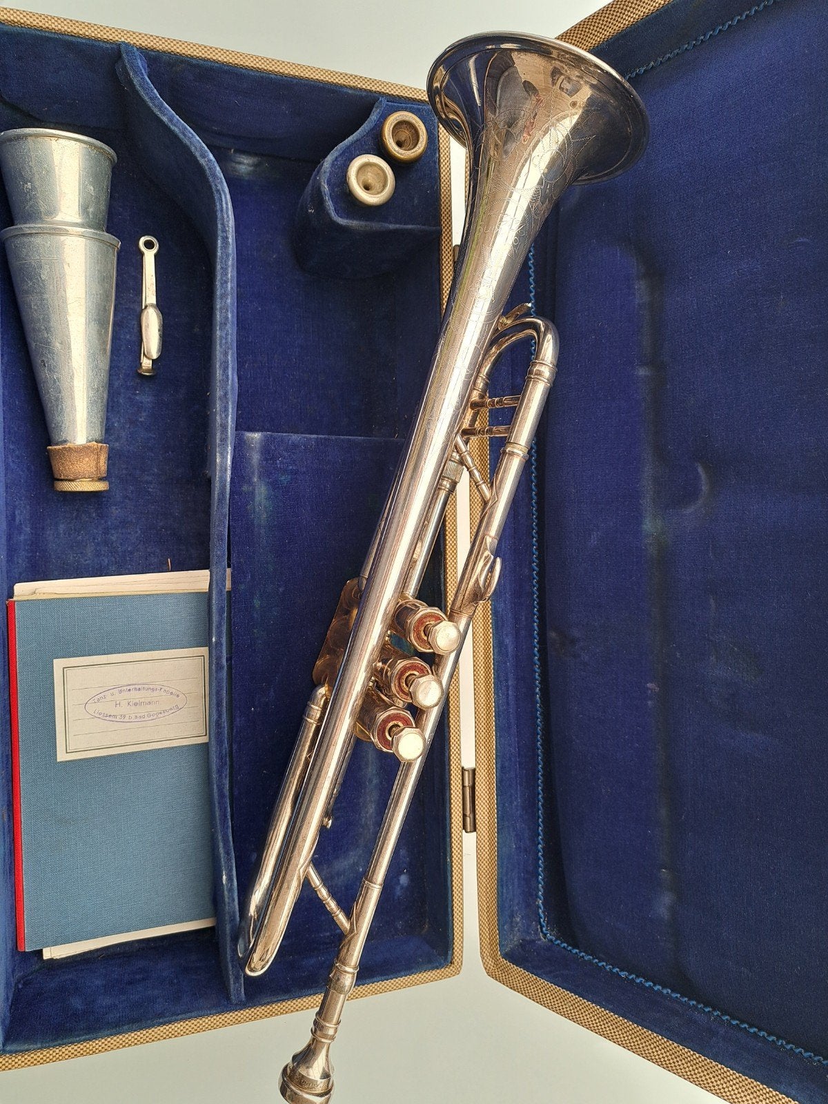 vintage trompet Julius Keilwerth, Musique & Instruments, Enlèvement, Utilisé, Autres types, Avec valise
