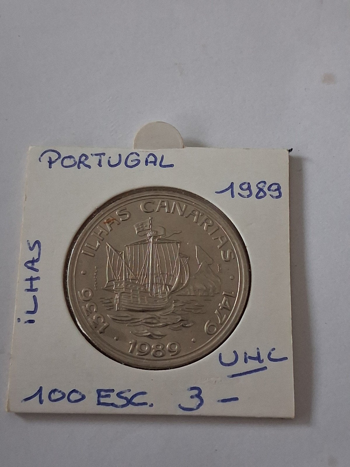 100 escudos portugais 1989 UNC, Enlèvement ou Envoi