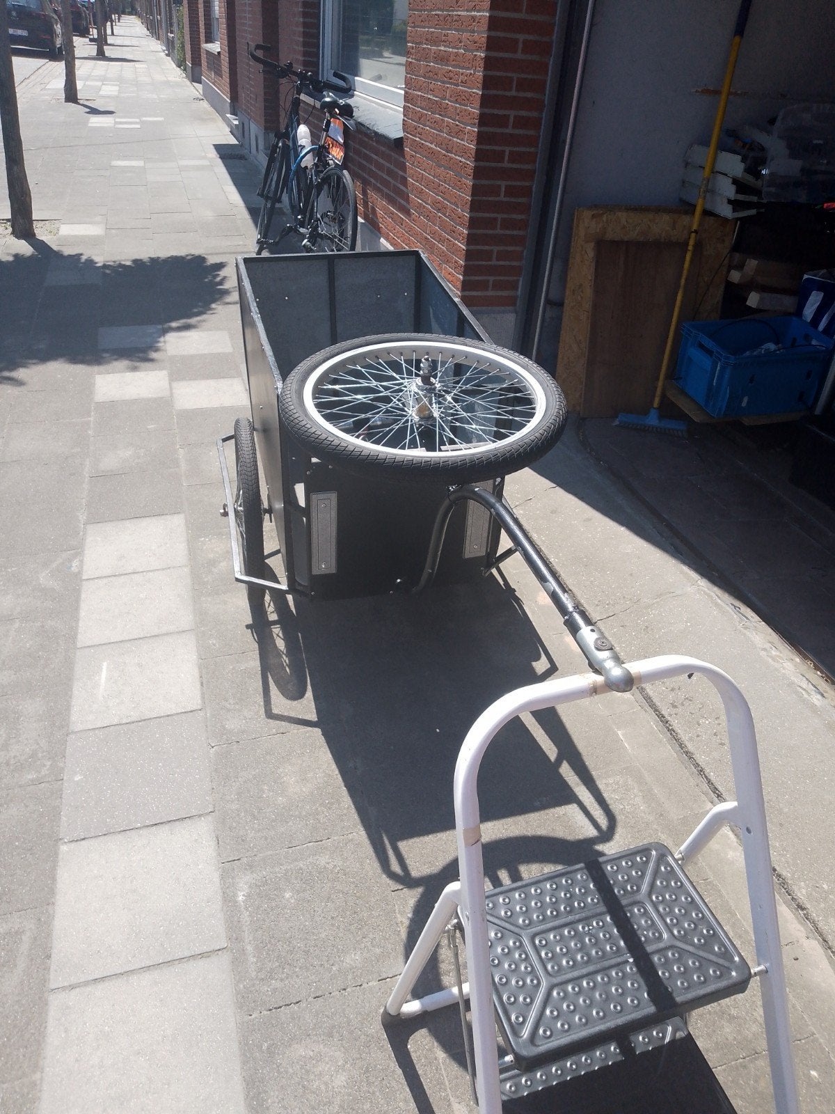 mooie stevige fietskar met reserve wiel, Enlèvement ou Envoi