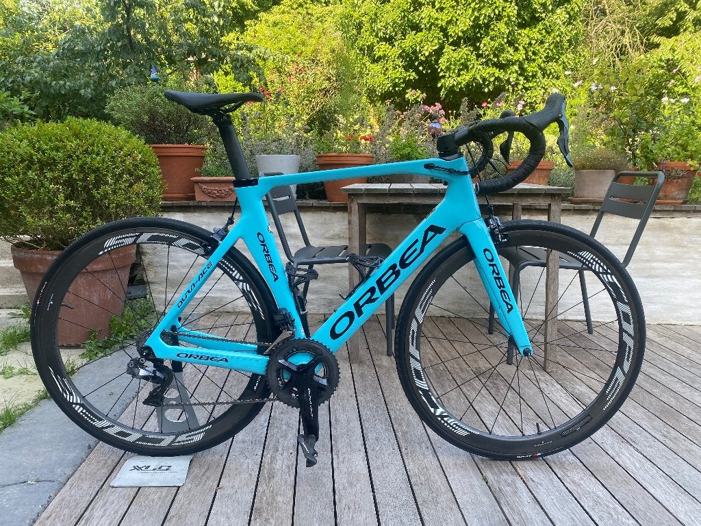 Orbea Orca Aero Dura Ace Di2, 28 inch, 10 tot 15 versnellingen, Velgrem, Zo goed als nieuw
