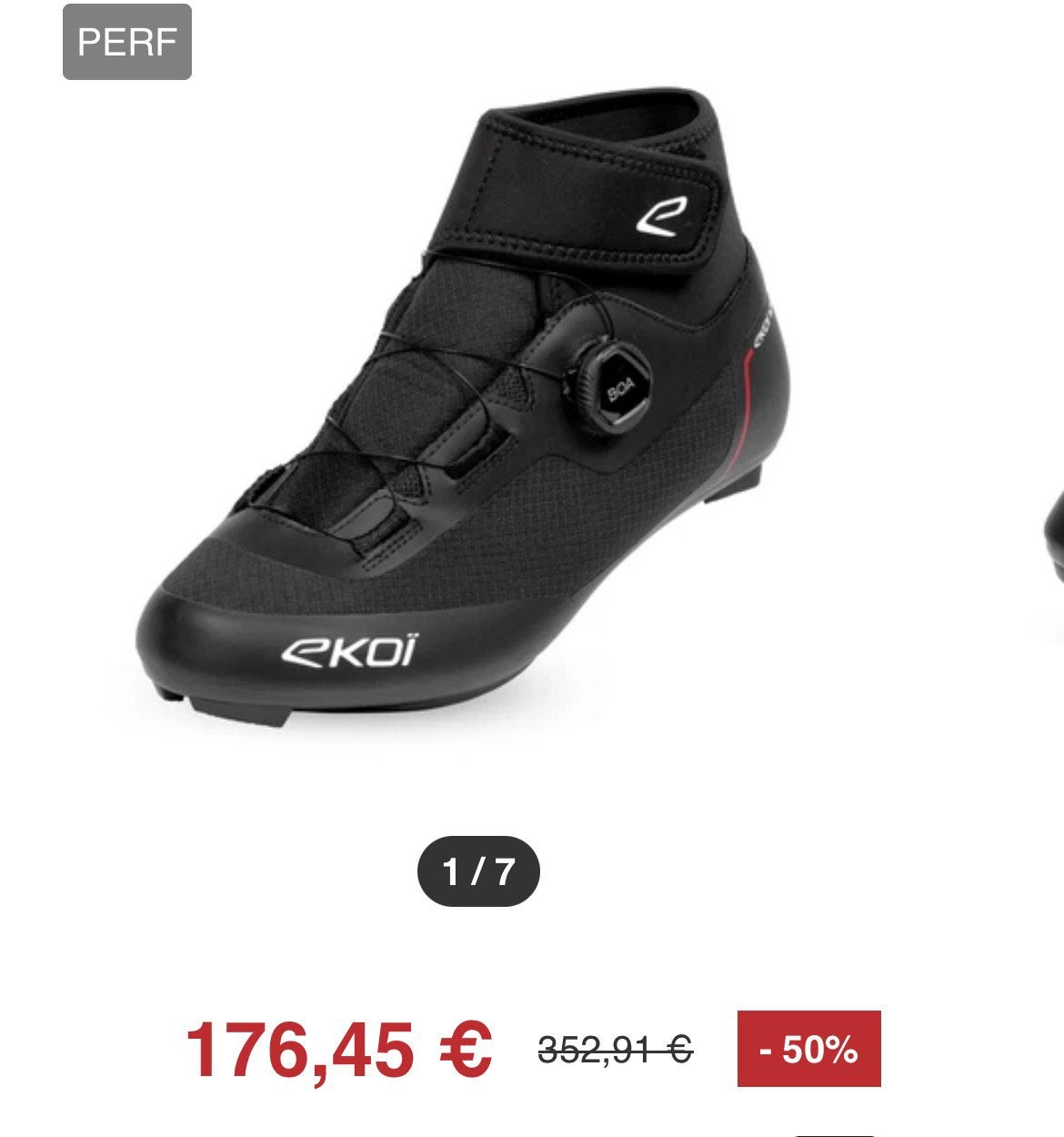 Wielrenschoenen Winter EKOI BOA, Ophalen, Zo goed als nieuw