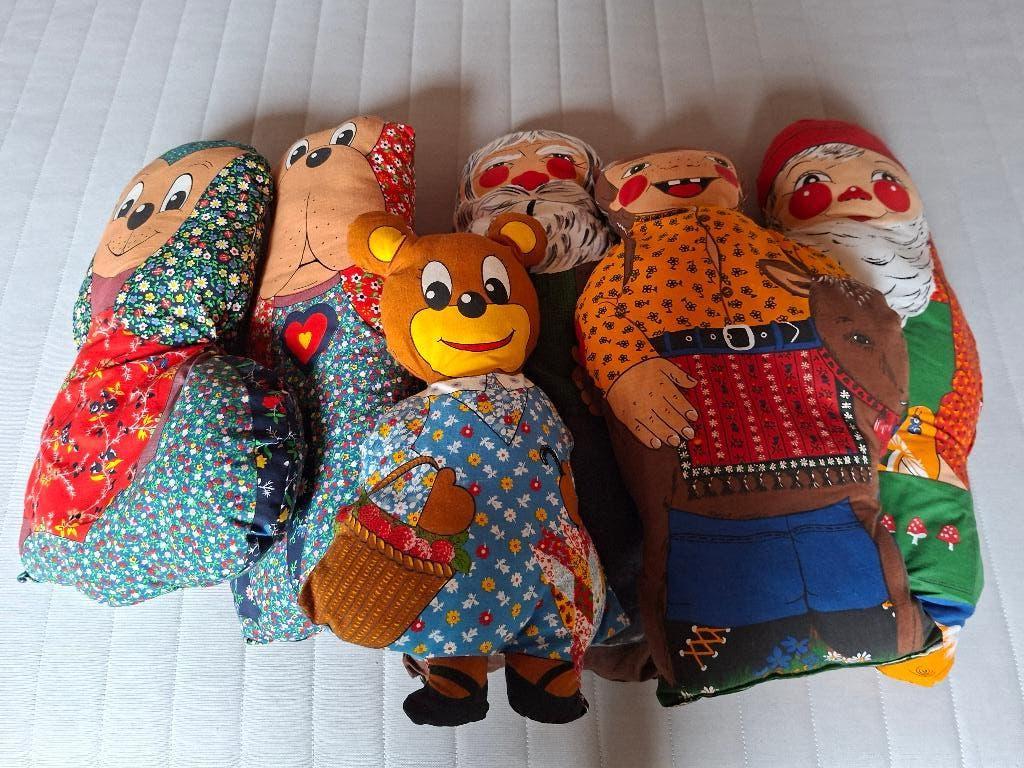 Handgemaakte kussenpoppen, Kinderen en Baby's, Speelgoed | Knuffels en Pluche, Overige typen, Ophalen of Verzenden, Zo goed als nieuw
