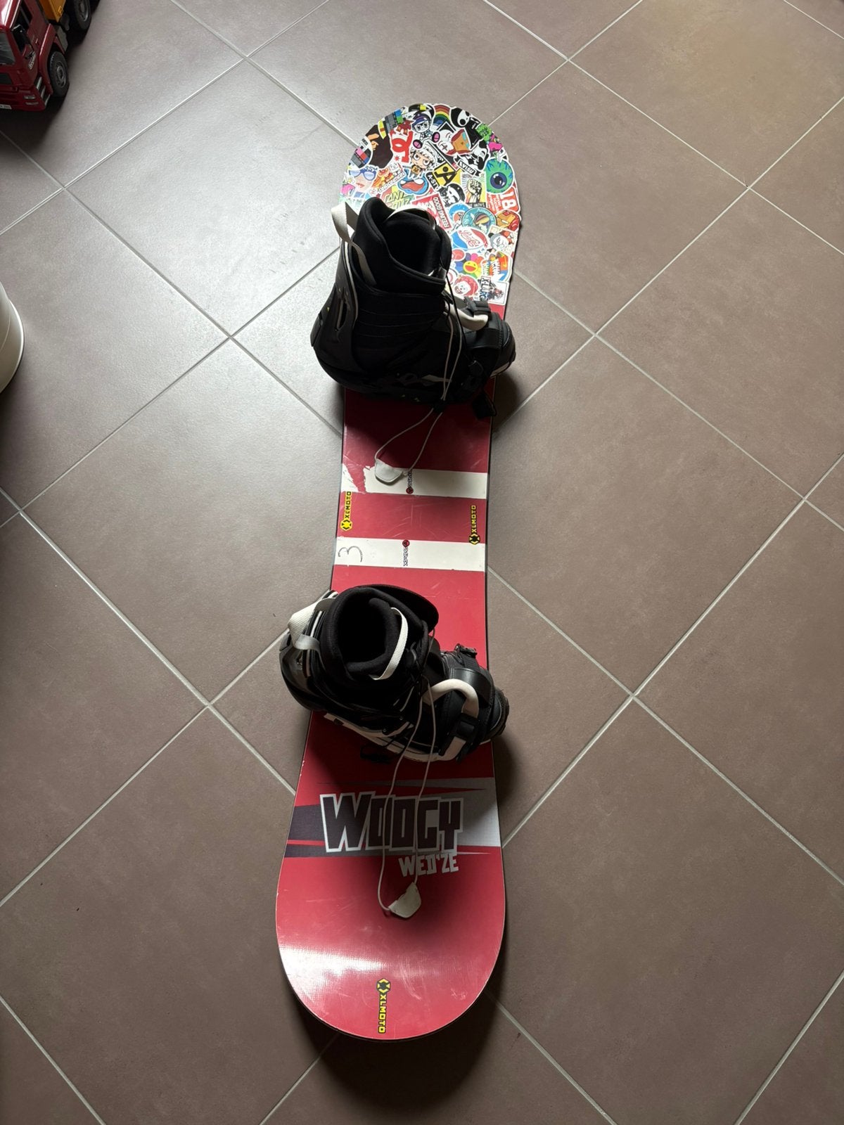 Snowboard set, Sport en Fitness, Ophalen, Zo goed als nieuw, Schoenen