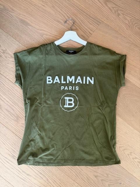 Balmain t-shirt groen small    NIEUW, Kleding | Dames, Nieuw, Ophalen of Verzenden, Korte mouw, Maat 36 (S)