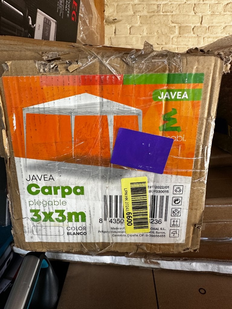 Partytent wit 3x3, Jardin & Terrasse, Tonnelles, Comme neuf, Tente de réception, 2 mètres ou plus, Moins de 5 mètres, Moins de 4 mètres